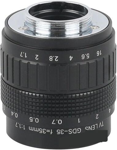 Microscope Camera, High Working Distance 35mm Fixed Lens CCTV CS C Mount Manual Zoom Fo Industrial Video Microscope Camera in Saudi Arabia