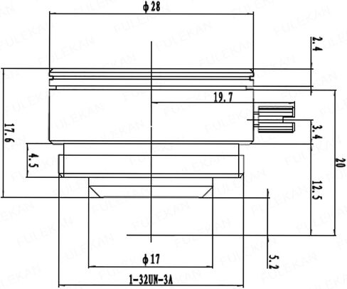 Microscope Camera, Fixed 1/2.7 inch 140 Wide Angle CCTV Lens for HD 1080P AHD IP Camera Box in Saudi Arabia
