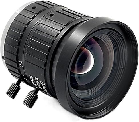 Microscope Camera, HD Lens 5Megapixel 8MM C Mount Aperture F1.6 FAormat 2/3" for Surveillance Security IP Camera CCTV Accessories in Saudi Arabia