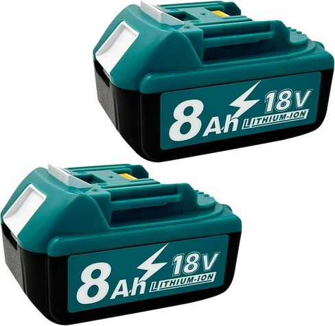 DZEKO 8Ah Replacement Battery for Makita 18V Power Tools and Chargers Compatible with BL1830 BL1840 BL1850 BL1860 (2 Packs) in Kuwait