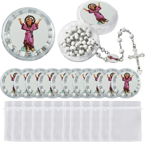 Divine Child Jesus Scented Rosary - Divino Nino Baptism Party Favor (12 PC) in Saudi Arabia