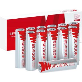 BEVIGOR AA Lithium Batteries 12Pack Ultra, 3500mAh 1.5V Double A Lithium Battery, Longer Lasting AA Batteries for Blink Smart Lock Deadbolt, Alarm System, High-Tech Devices,【Non-Rechargeable】 in Kuwait