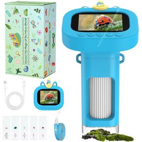 Digital Microscope Portable Handheld for Kids - 2.4" Display Gifts | Mini Digital Kids Microscope Kit, 1000X Pocket Educational Science Toy Microscope Outdoor Gifts for Kids in Saudi Arabia