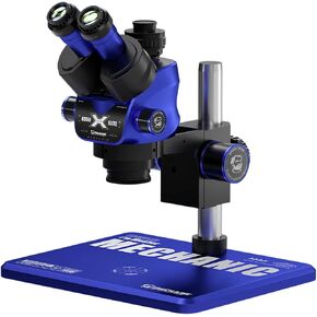 MECHANIC 6558 Elite-B11 Trinocular Stereo Microscope 6.5X-58X Magnification 100mm Lift WF10X25 HD Wide-Angle Optical Eyepiece in Saudi Arabia