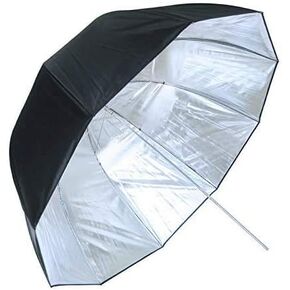 LINCO Lincostore 44" Photography Umbrella Black and Silver Photo Studio Umbrella Deep Umbrella (Parabolic 75") 3261 in Saudi Arabia