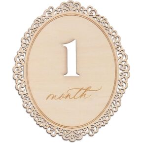 Monthly Milestone Signs for Baby, 1–12 Month Baby Markers, Newborn Photography Accessories, Nursery Decoration (D29) in Kuwait