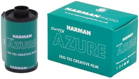 2 Rolls HARMAN Switch Azure 125 Creative 35mm Color Print Film, ISO 200, Daylight, 36 Exposures, 1 Roll in Saudi Arabia
