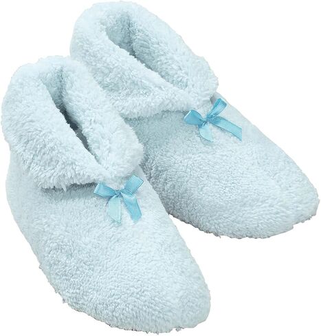 Women's Plush Chenille Slippers, XL, Blue in Saudi Arabia
