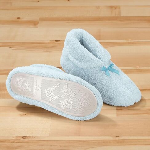 Women's Plush Chenille Slippers, XL, Blue in Saudi Arabia