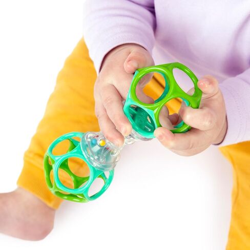 Bright Starts Baby Toy, Grab & Spin Rattle & BPA-Free Teether (3 Months+) + Oball Shaker Rattle (Newborn+) in Kuwait