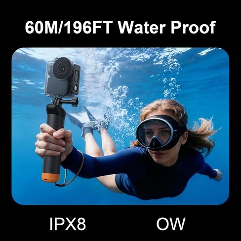 Fabater Water Proof Protective Case, Invisibles Dive Case 60M/196FT Underwater Housing Shell Protective Cage Fit for DJIs in Kuwait