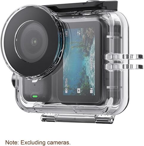 Fabater Water Proof Protective Case 60M/196FT Underwater Housing Shell Protective Cage Fit for, Underwater Diving Case Shell in Kuwait