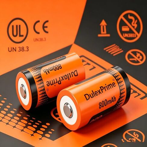 8-Pack123A Rechargeable Ni-MH Batteries and LCD Charger for Arlo VMS3130 VMC3030 3200 3330 3430 3530 Security Cameras, Alarm System, Flashlight in Kuwait