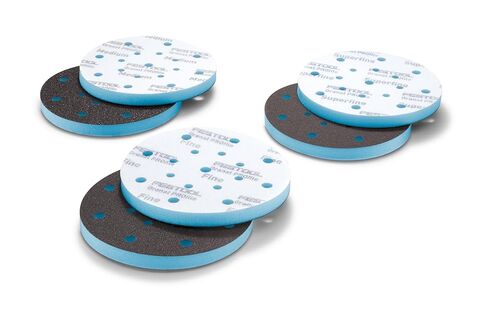 Festool 578795 Granat Profile 6" (150 mm) Profile Sanding Disc Set – 10 Pack | Flexible Foam Abrasives for Contours, Moldings & Curved Surfaces | Hook & Loop, 1/2" Foam Backing, Mixed Grits in Kuwait
