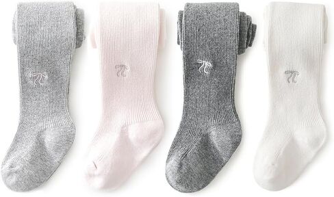 Baby Toddler Girls Tights Cable Knit Cotton Pantyhose for Kids | Cute Flower Stockings,Ribbed Semaless Leggings,Soft Stretchy,Cozy for Girls Winter Daily Wear,3/4/5 Pack in Kuwait