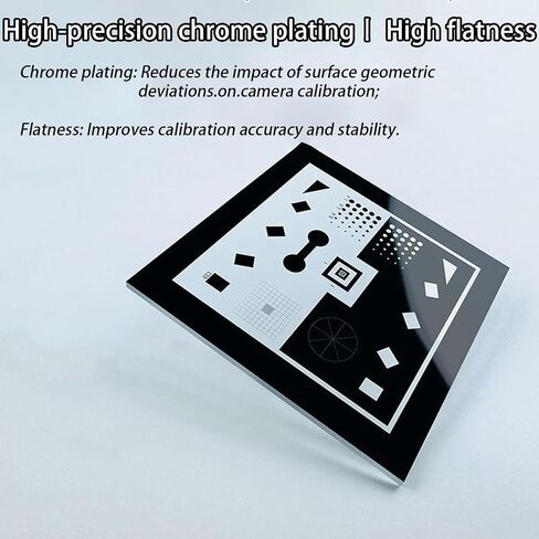 Camera Resolution Test Chart, Lens Focus Adjustment Card, 90% Light Transmittance, Nanoscale Pattern Processing and Precision Up to ±5um, Stable Calibration, for Camera Lenses, Microscopes in Saudi Arabia