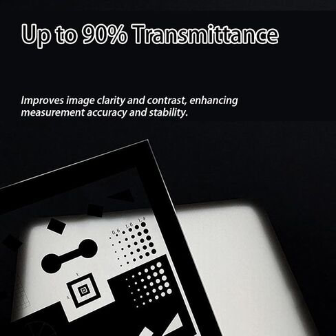 Camera Resolution Test Chart, Lens Focus Adjustment Card, 90% Light Transmittance, Nanoscale Pattern Processing and Precision Up to ±5um, Stable Calibration, for Camera Lenses, Microscopes in Saudi Arabia