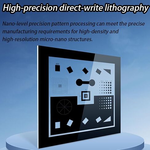 Camera Resolution Test Chart, Lens Focus Adjustment Card, 90% Light Transmittance, Nanoscale Pattern Processing and Precision Up to ±5um, Stable Calibration, for Camera Lenses, Microscopes in Saudi Arabia