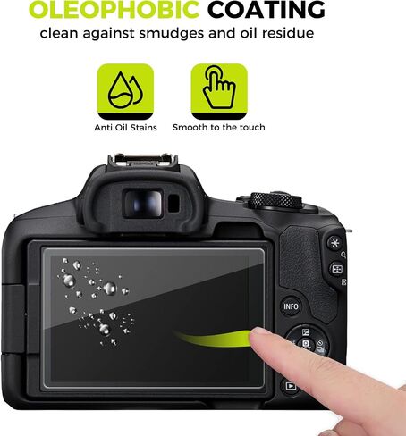 4-Pack for Canon EOS R50 EOS R8 EOSR50 Camera Screen Protector,0.3mm Ultra-Thin 9H Hardness Tempered Glass, Full Coverage, LCD Display Film, HD Clear, Anti-Scratch, Bubble-Free in Saudi Arabia