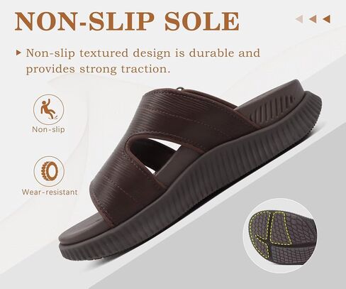 KuaiLu Womens Sandals Brown-CP Size 8 | Relief Plantar Fasciitis Comfort Thick Cushion in Saudi Arabia