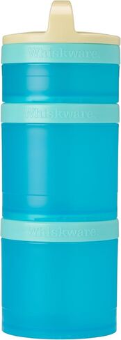 Whiskware Stackable Snack Containers for Kids and Toddlers, 3 Stackable Snack Cups for School or Travel, Unicorn(Pack of 1) in Saudi Arabia