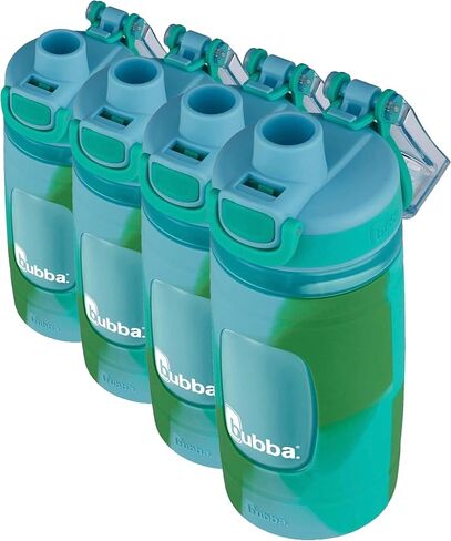 Bubba Flo Kids Water Bottle with Silicone Sleeve, 16oz., Rock Candy and Kiwi in Kuwait