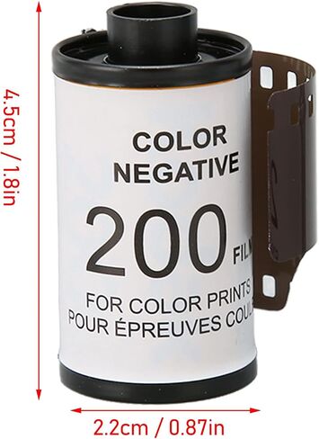 2 Roll 35mm Camera Color Film, ISO 200 HD Vintage Color Negative Film, Fine Grain High Resolution 35mm Film Roll for 135 Cameras with Storage Cases in Saudi Arabia