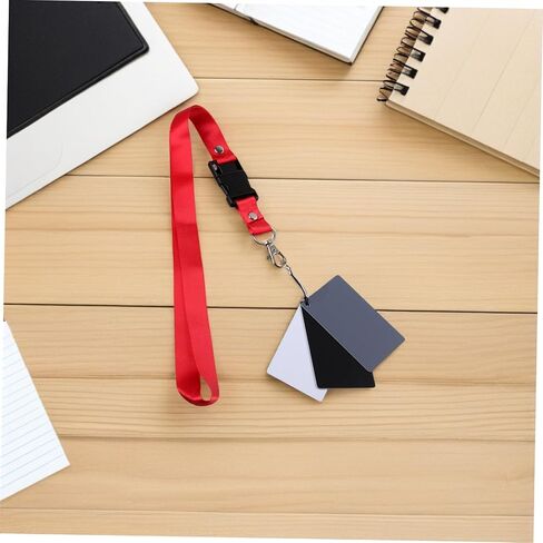 2pcs Black White Grey Balance Cards with Neck Strap for Photography Exposure Calibration Video Film Lighting Accessories in Saudi Arabia