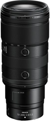 مجموعة عدسة Nikon NIKKOR Z مقاس 70-200 مم f/2.8 VR S II المتوافقة مع حامل Z (إطار كامل) مع فلتر للأشعة فوق البنفسجية + حافظة غطاء العدسة + مجموعة تنظيف فاخرة + قطعة قماش للتنظيف (5 قطع) in Kuwait
