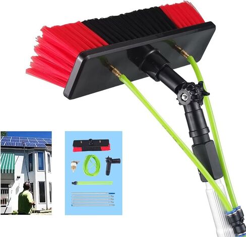 Cleaning Brush 5-12M Window Cleaning Pole, Solar Panel Cleaning Equipment,Water/Hose Fed Pole, Window Cleaner Kit, Solar Panel Cleaning Equipment for Cleaner Outdoor Wind in Saudi Arabia