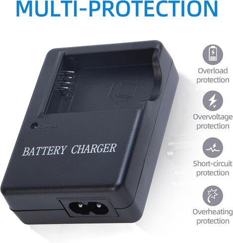 DE-A65 DMW-BCG10 Battery Charger for DMW-BCG10E Battery | Compatible with Panasonic Lumix DMC-ZS1 ZS3 ZS5 ZS6 ZS7 ZS8 ZS10 ZS15 ZS19 ZS20 TZ7 TZ10 TZ19 ZR1 ZR3 Digital SLR Cameras in Kuwait