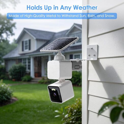 2-Pack Metal Corner Mount for Wyze Solar Cam Pan/Wyze Cam Pan V3/V4/Wyze Cam V4/V3 – 2 Camera Holders for 360° Full Coverage, Adjustable Outdoor Wall Mounting Bracket, Rust-Resistant, Easy Install in Saudi Arabia
