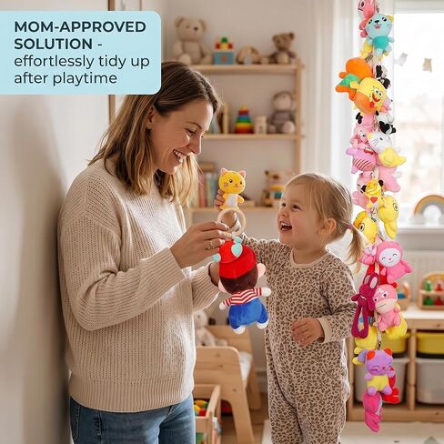 2-Piece Stuffed Animal Chain Chain-80 Inches,Stuffed Animal Holder,Hanging Stuffed Animal Storage,And Stuffed Animal Display As A Wall Decoration In A Childrens Room Corner Stuffed Animal Storage in Saudi Arabia