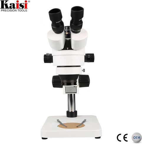 KAISI 37045 Binocular Stereo Microscope – 20X/40X Magnification, WF10x18 & WF20x10 Eyepieces, Boom Arm Stand, LED Illumination, All-Metal Construction in Saudi Arabia