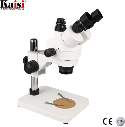 KAISI 37045 Binocular Stereo Microscope – 20X/40X Magnification, WF10x18 & WF20x10 Eyepieces, Boom Arm Stand, LED Illumination, All-Metal Construction in Saudi Arabia