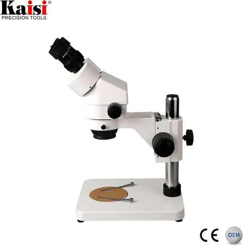KAISI 7045 Professional Binocular Stereo Microscope – 7X-45X Continuous Zoom, WF10X Wide-Field Eyepieces, Long Working Distance, All-Metal Construction in Saudi Arabia