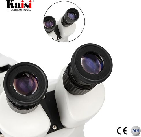 KAISI 7045 Professional Binocular Stereo Microscope – 7X-45X Continuous Zoom, WF10X Wide-Field Eyepieces, Long Working Distance, All-Metal Construction in Saudi Arabia