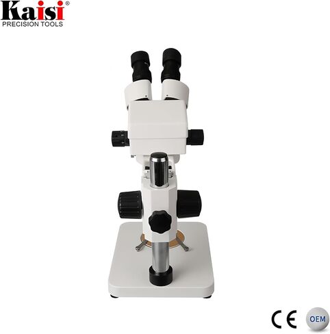 KAISI 7045 Professional Binocular Stereo Microscope – 7X-45X Continuous Zoom, WF10X Wide-Field Eyepieces, Long Working Distance, All-Metal Construction in Saudi Arabia