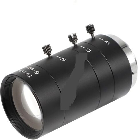 Microscope Camera, 6-60mm 1/3" CS Mount Lens IR F1.6 Manual Zoom Iris for Surveillance Camera Industrial Microscope in Saudi Arabia