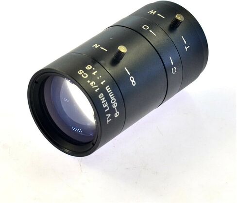 Microscope Camera, 6-60mm 1/3" Industrial Camera Manual IRIS Zoom Lens CS Mount CCTV in Saudi Arabia