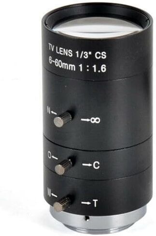 Microscope Camera, 6-60mm 1/3" Industrial Camera Manual IRIS Zoom Lens CS Mount CCTV in Saudi Arabia