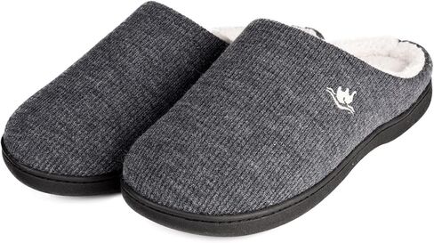 EuropeanSoftest Women's Classic French Terry Lining Slip On 80-D Memory Foam Slippers Breathable Washable Indoor/Outdoor House Shoe w/Anti Slip Sole in Saudi Arabia