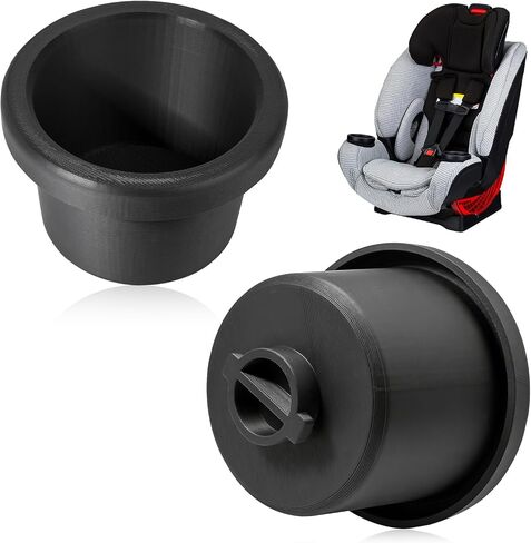 2 Pcs Cup Holder Replacements Compatible with Britax One4Life Car Seats | Single Cup Holder for Child Car Seats, Dishwasher Safe, Easy Snap Installation Durable(Black) in Saudi Arabia