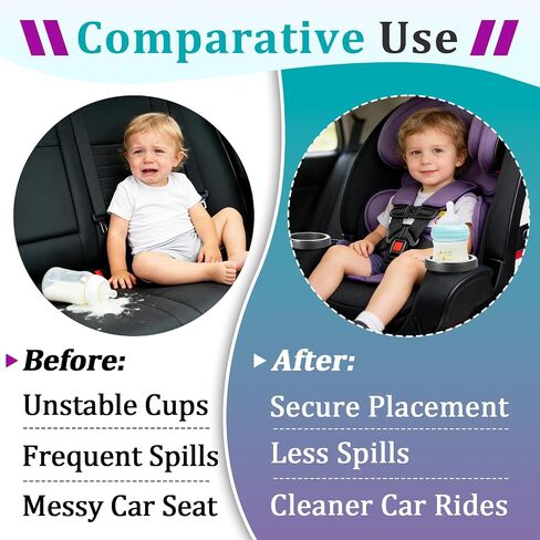 2 Pcs Cup Holder Replacements Compatible with Britax One4Life Car Seats | Single Cup Holder for Child Car Seats, Dishwasher Safe, Easy Snap Installation Durable(Black) in Saudi Arabia