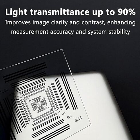 3''x3'' Camera Resolution Test Chart, Camera Lens Resolution Calibration Board, Accuracy ±1um and 90% Light Transmittance, Sharpness and Resolution Test Card, for Research, Inspection in Saudi Arabia