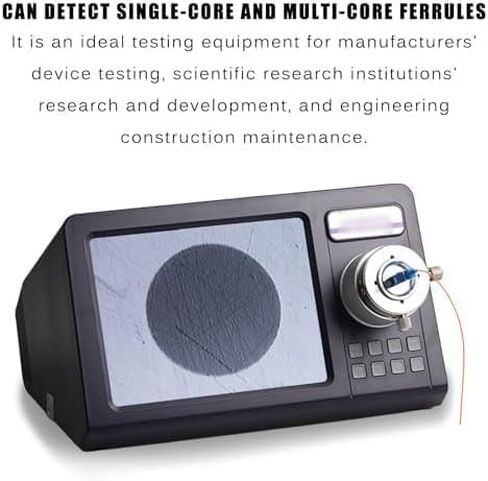 Optical Fiber Microscope 400x LED Inspection Tool with High-Definition Image Sensor for Fiber Endface Detection and Analysis in Saudi Arabia
