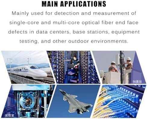 Optical Fiber Microscope 400x LED Inspection Tool with High-Definition Image Sensor for Fiber Endface Detection and Analysis in Saudi Arabia