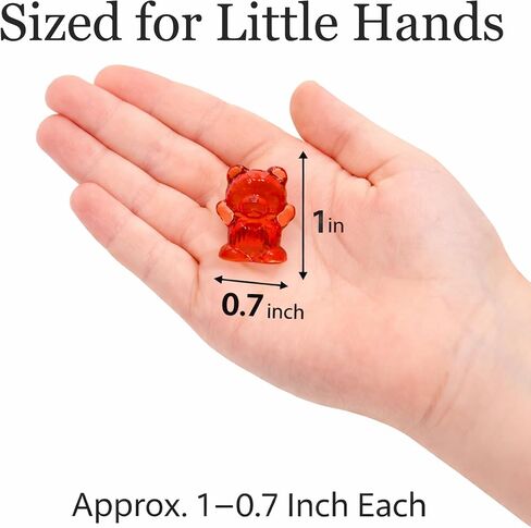 110 PCS Translucent Counting Bears with Storage Jar, Color Sorting Math Manipulatives for Toddlers 3+, Preschool & Kindergarten Learning Toys, Bear Counters in Kuwait