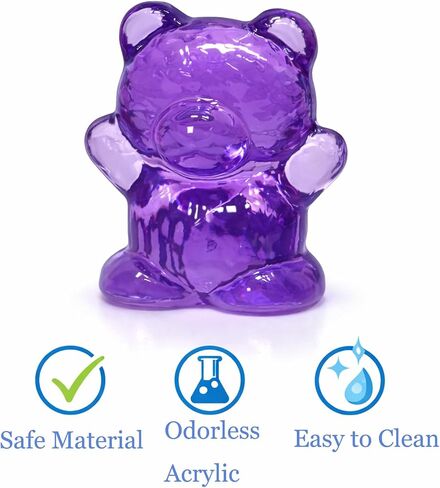 110 PCS Translucent Counting Bears with Storage Jar, Color Sorting Math Manipulatives for Toddlers 3+, Preschool & Kindergarten Learning Toys, Bear Counters in Kuwait