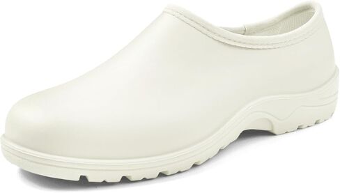 Women's Waterproof Garden Shoes, Slip-On Outdoor Clogs Rain Shoes | Easy-rinse PVC upper, cushioned insole, and grippy tread for wet grass, muddy yards, dog walks, and coop chores in Saudi Arabia